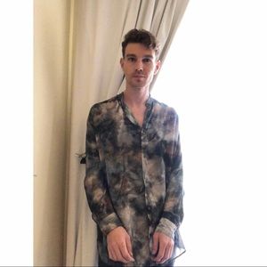 Beautiful Zara tie-dye long-sleeve shirt